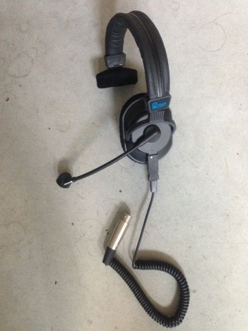 micro casque mono oreille cable torsadé